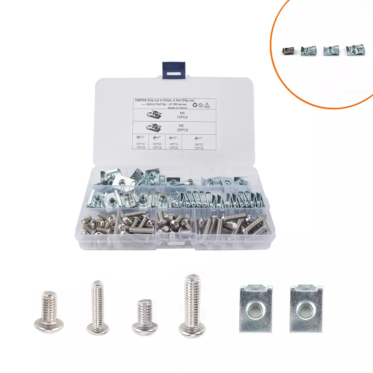 100 type B -type reed snail combination board reed nut Motorcycle reed snails nut and nut