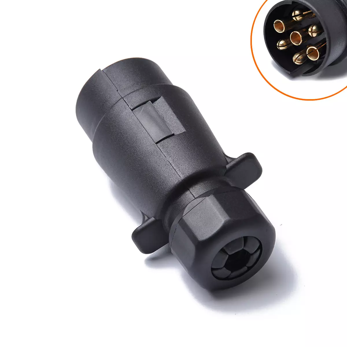12V 7 -core trailer connector plug plug tracker power connector RV power transfer head