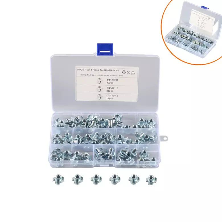 1/4 four -claw nut: four -claw four -claw four -claw thread thorn four -claw screw English system