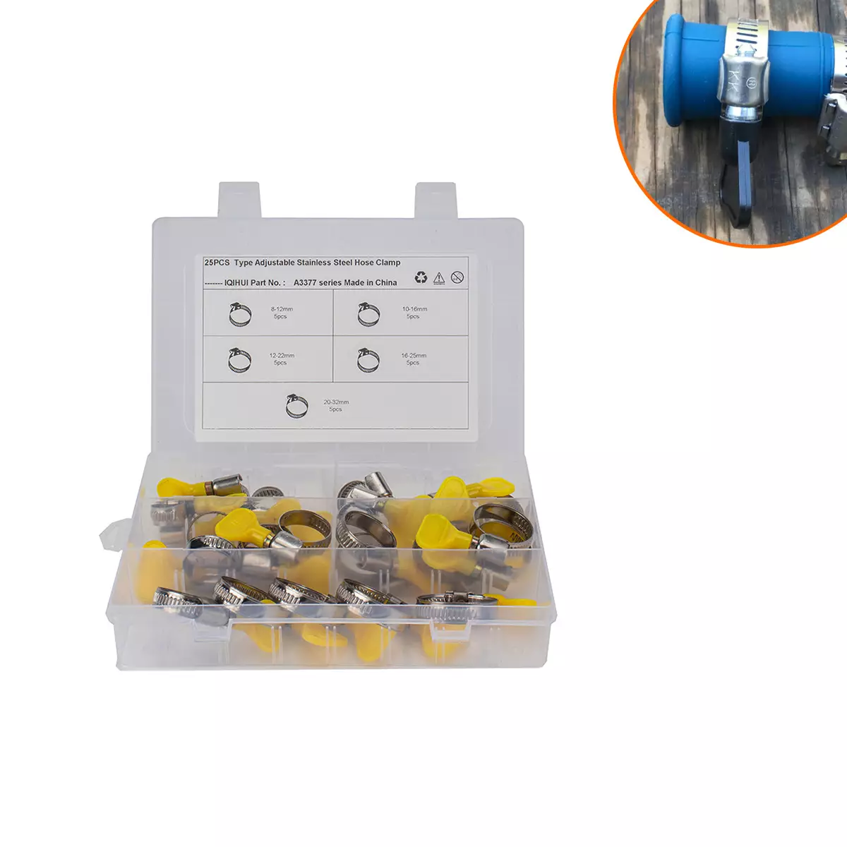 25 boxes of American plastic handle throat hoop, stainless steel throat hug with handle throat band