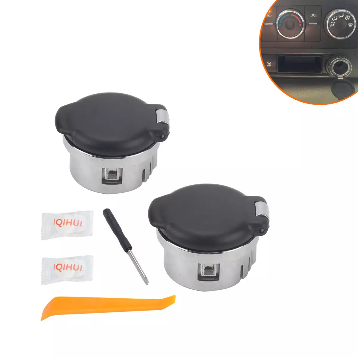 2 Putting 12V power socket Cigns Cigarette Cigarette Dust Cover OE: 20983936 for : Chevrolet