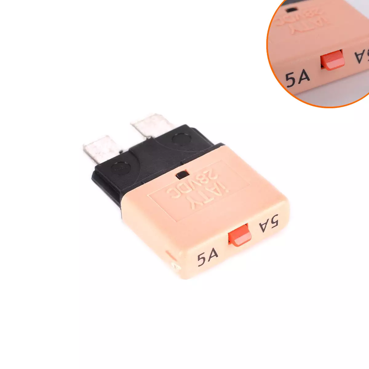 5A medium -size car plug -in overcurrent protector plug -in insurance piece manual reset protector