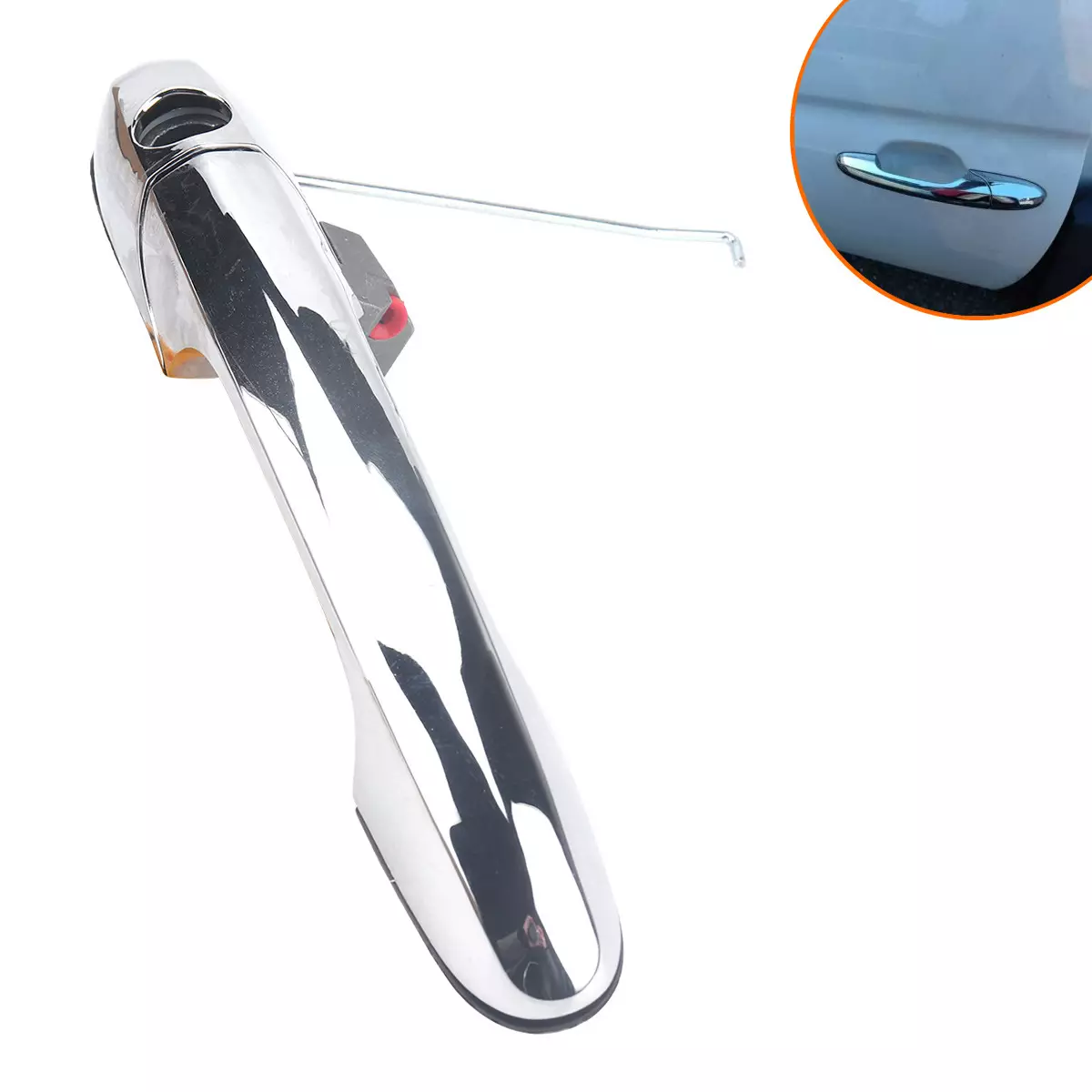 735592012 car electroplating outer door handle hand handle with hole car door pull hand handle handle for Fiat 500