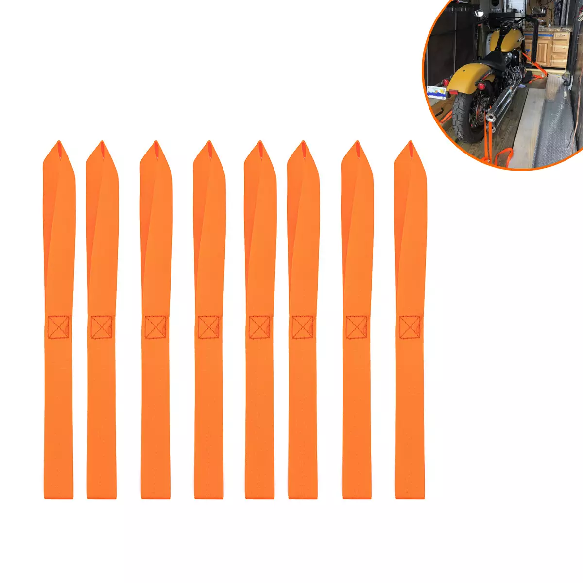 8 installed orange 32cm beach car motorcycle hook band binding tight band fastener ring -shaped woven straps