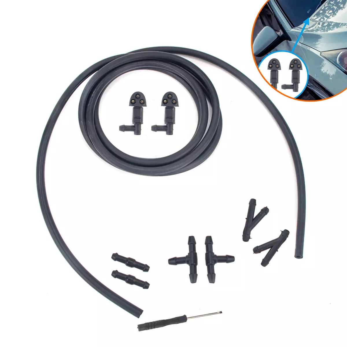 Auto parts cars front windshield water spraying mouth & hose for Chevrolet Cruz 94556605