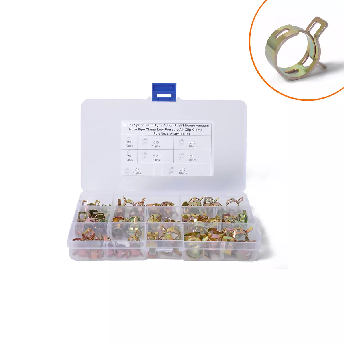 Auto water pipe oil pipe throat box/European and American throat hoop set 145 only 11 types of specifications