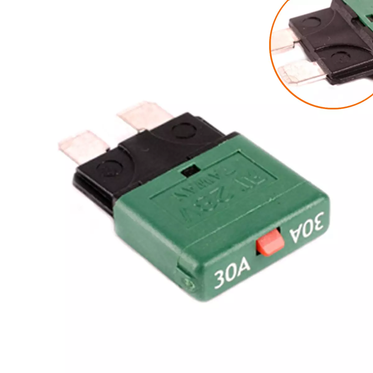 Automobile insurance film 30A/medium -number reset fuses/overload protector/plug -in fuse insertion