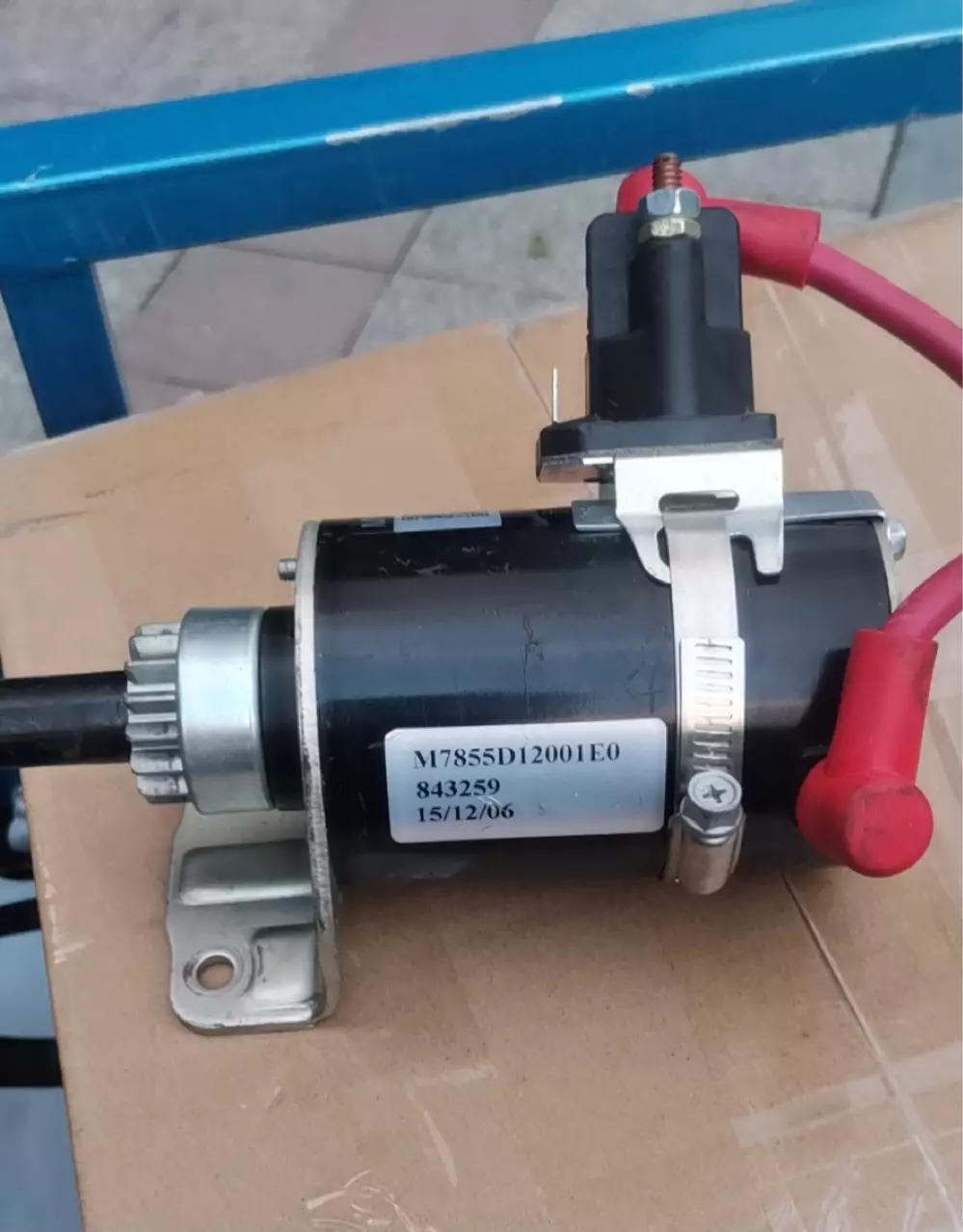 Bailong dual -cylinder engine startup motor Bailitong 843259 startup startup motor