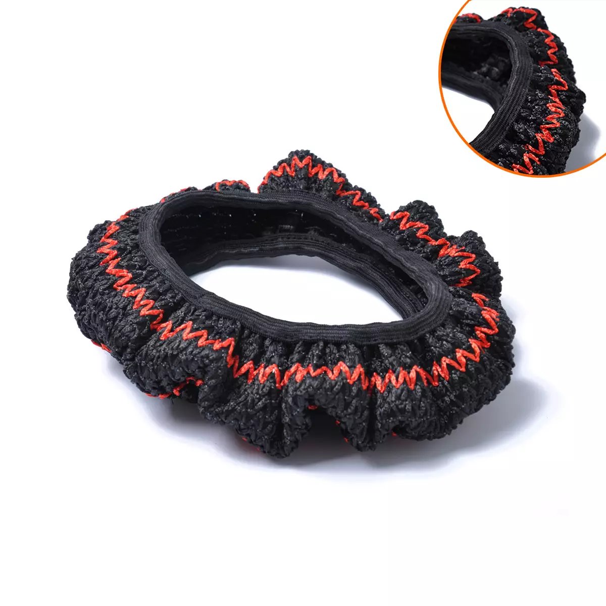 Bingshi steering wheel black red 38cm general -purpose car steering wheel sleeve