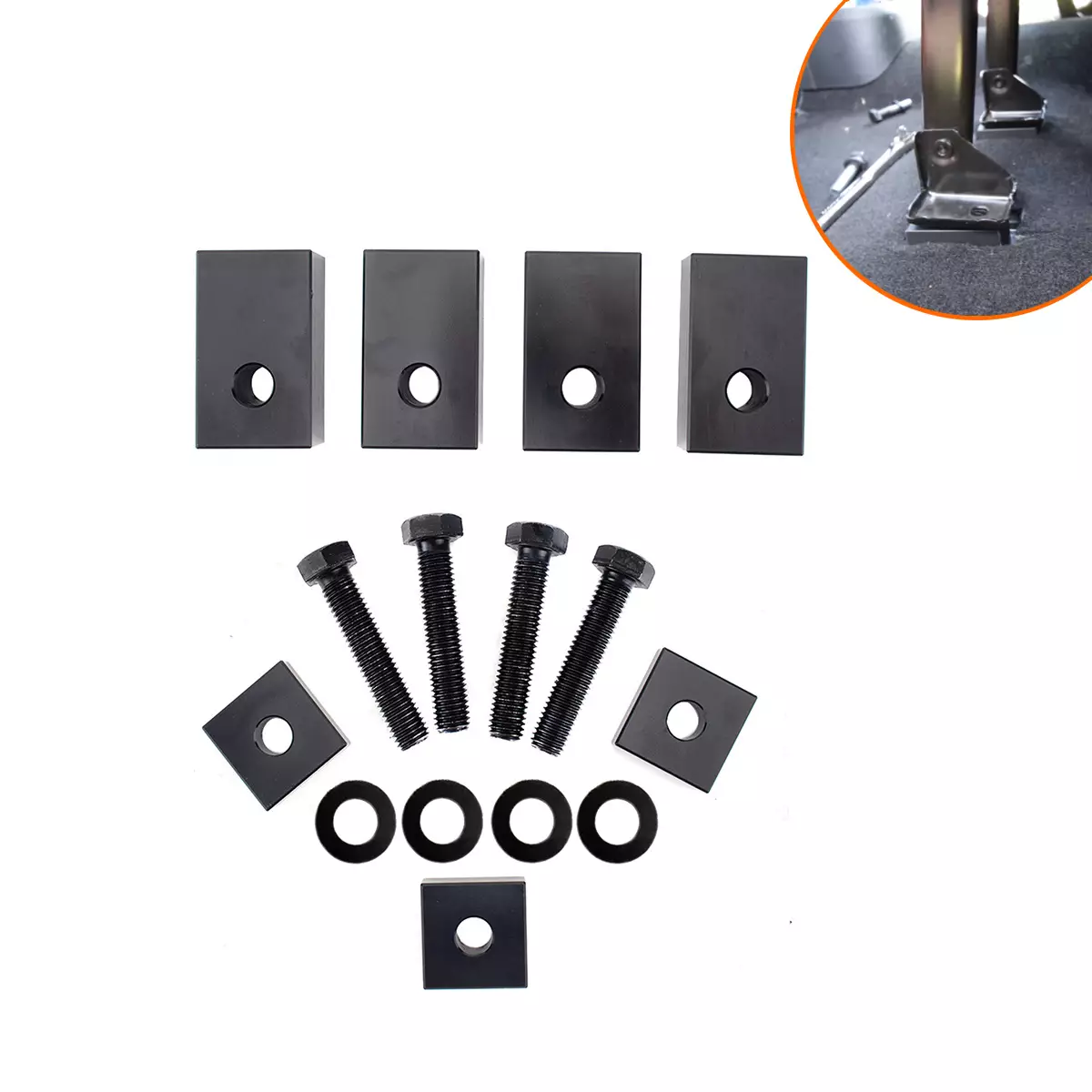 Black rear seats regulator seat adjustment pad modification adjustment tools are for Jeep Wrangler
