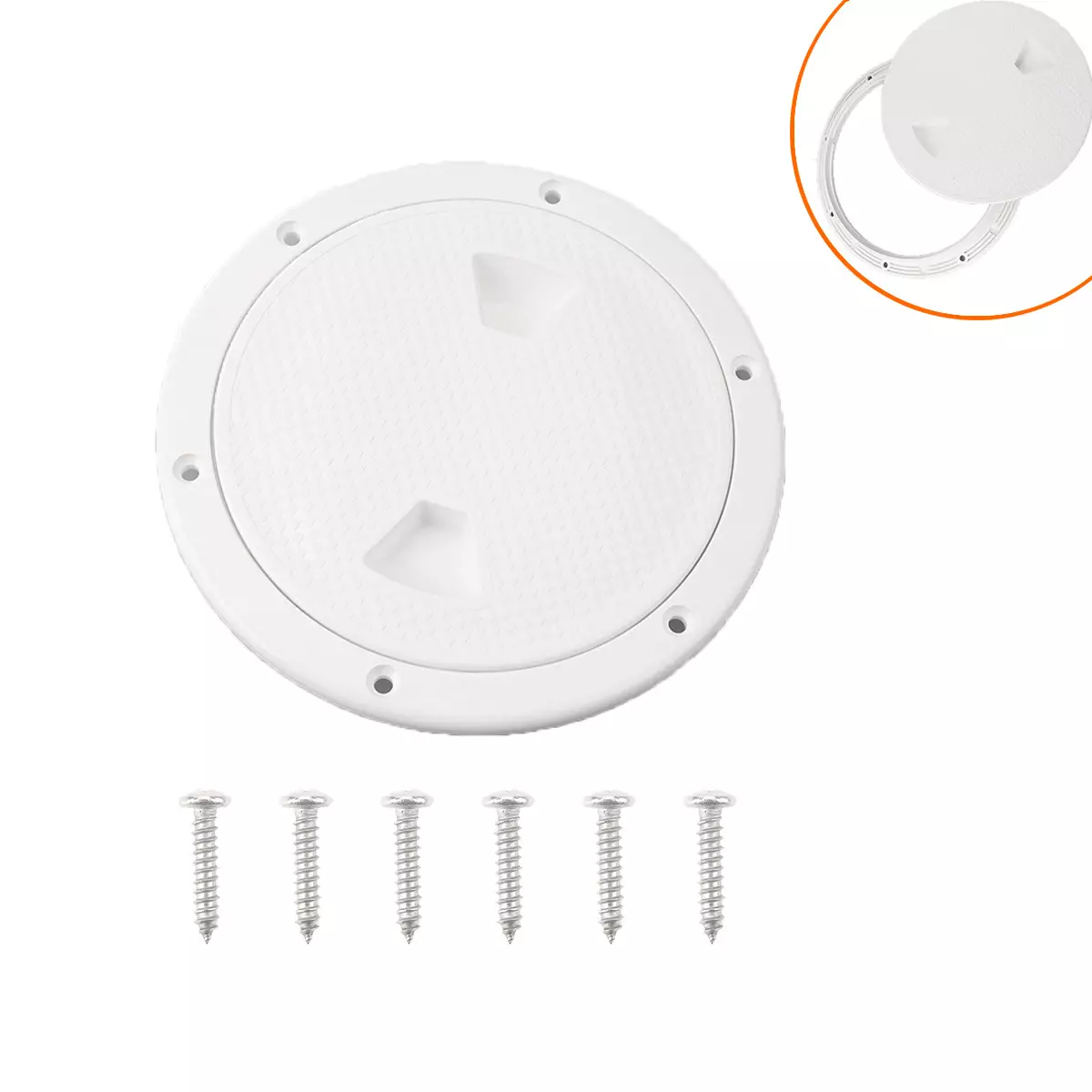 Boat -yacht deck cover anti -slip anti -ultraviolet inspection inspection and repair hole circular cabin cover 4 inches