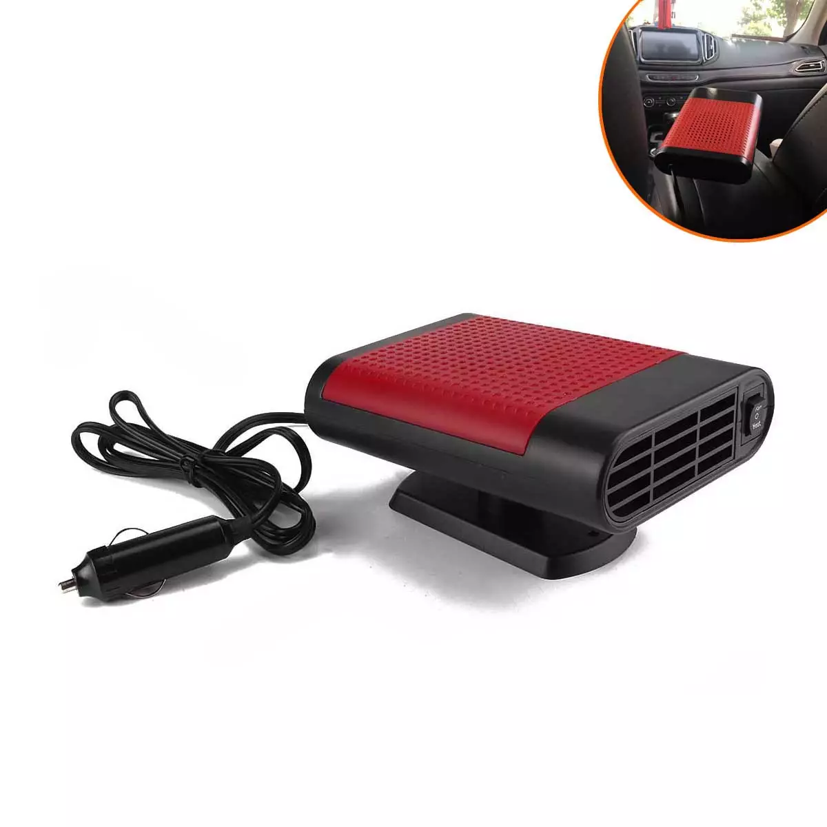 -border-12V Winter heating vehicle carrier-carnter red heater windshield windshield snow cream fog mushroom