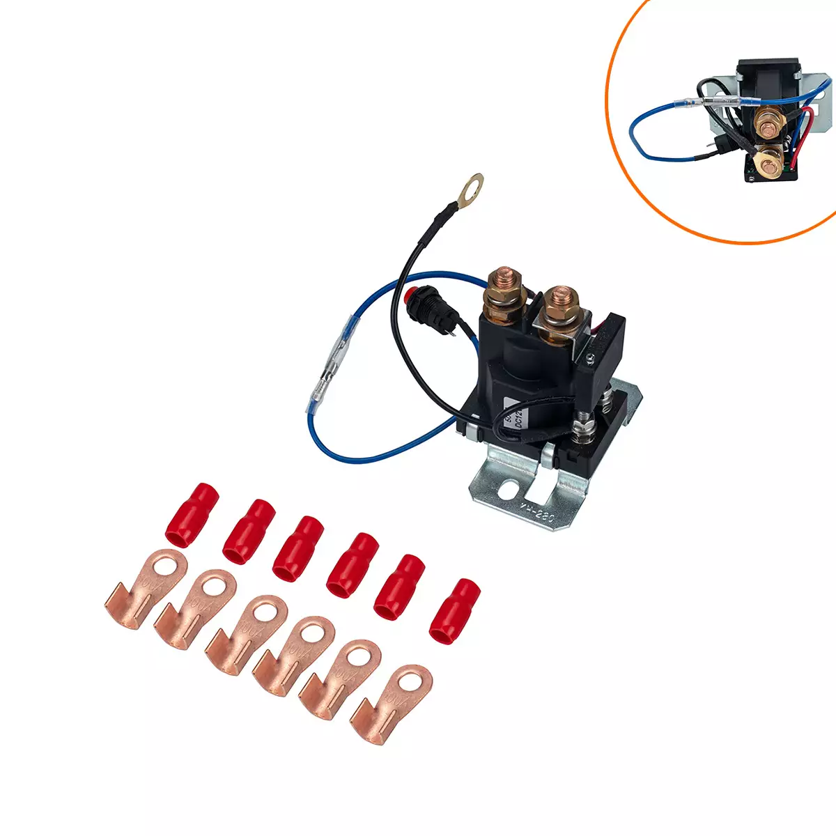 border -12V/200A automobile dual battery isolation protection relay matching end subgee