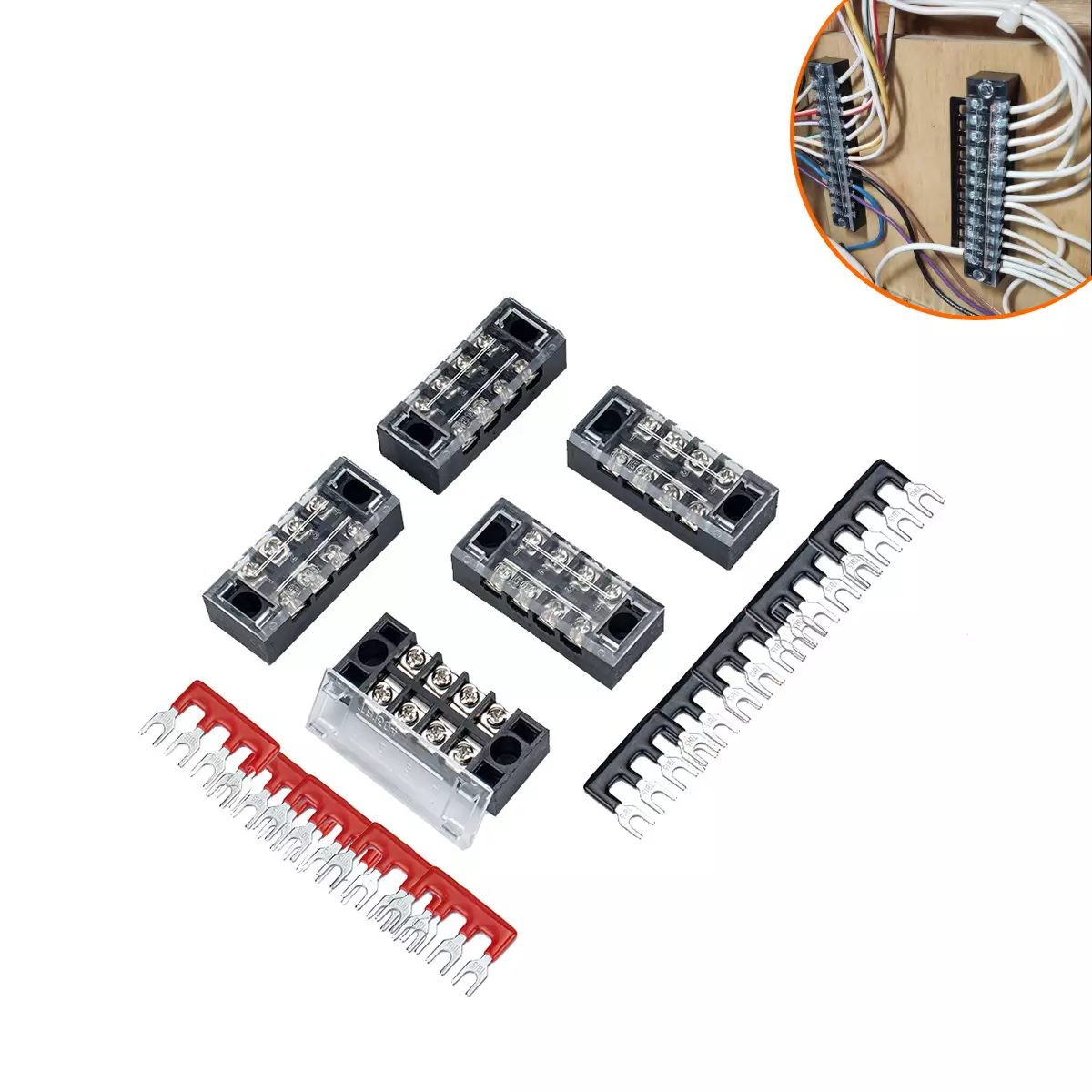 border -5 set TB power connector 15A+short connector multiple-digit units set