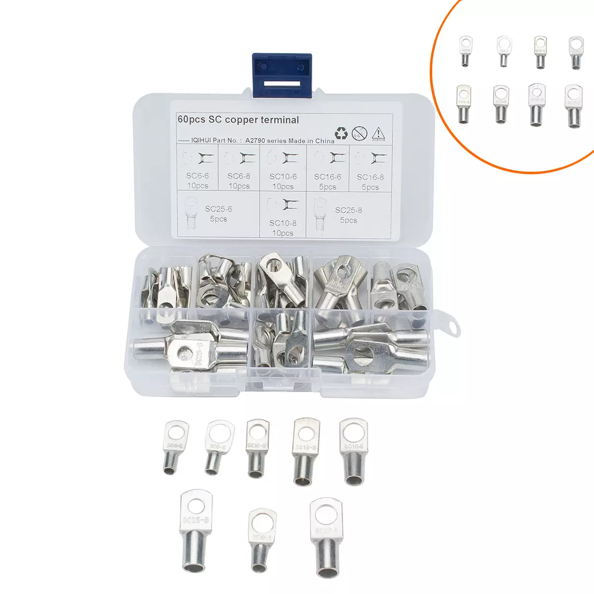 border 60PCS box-SC series peeping portal copper connection line SC series combination set