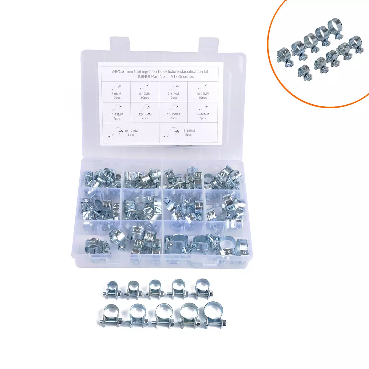 border best -selling products 84 installed mini card hoop, fuel pipe hose fixture, air water pipe clip