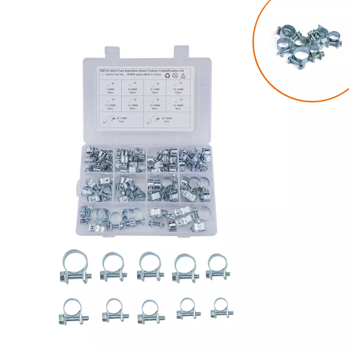 border best-selling product-78 only 1 kind of specifications of 10 species of carbon steel galvanized mini card fuel pipe fixture set