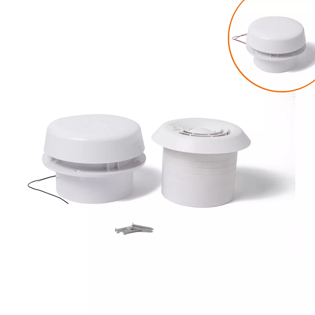 border boutique RV modification accessories 12V top installation of round air -changing mushroom head mushroom head mute fan