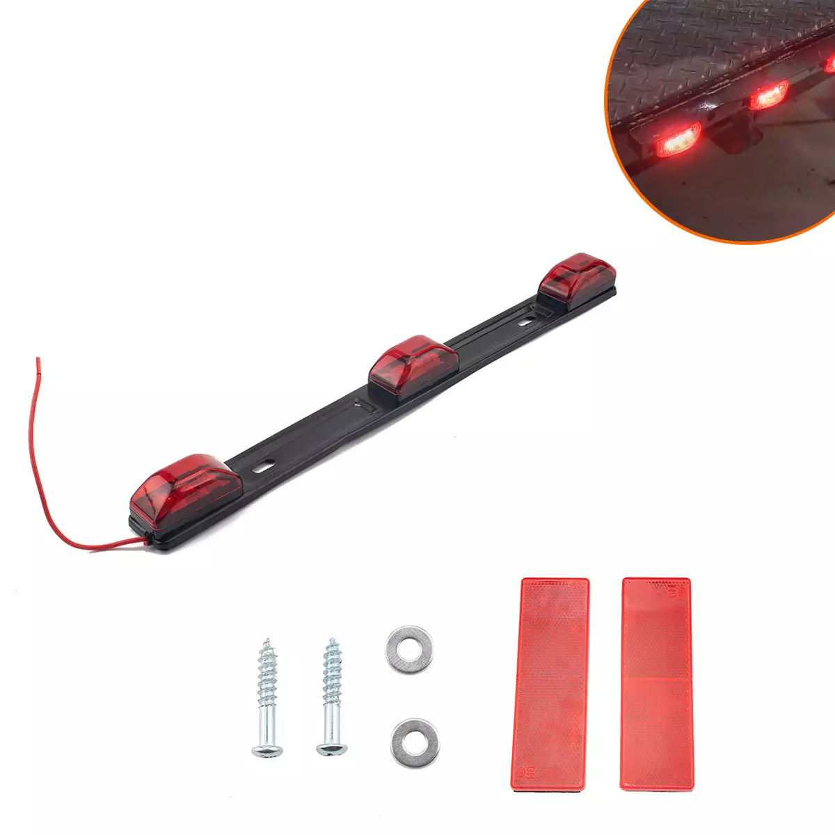 border car light 9LED pickup high -level brake light side lights long strip light brake taillight with anti -light board