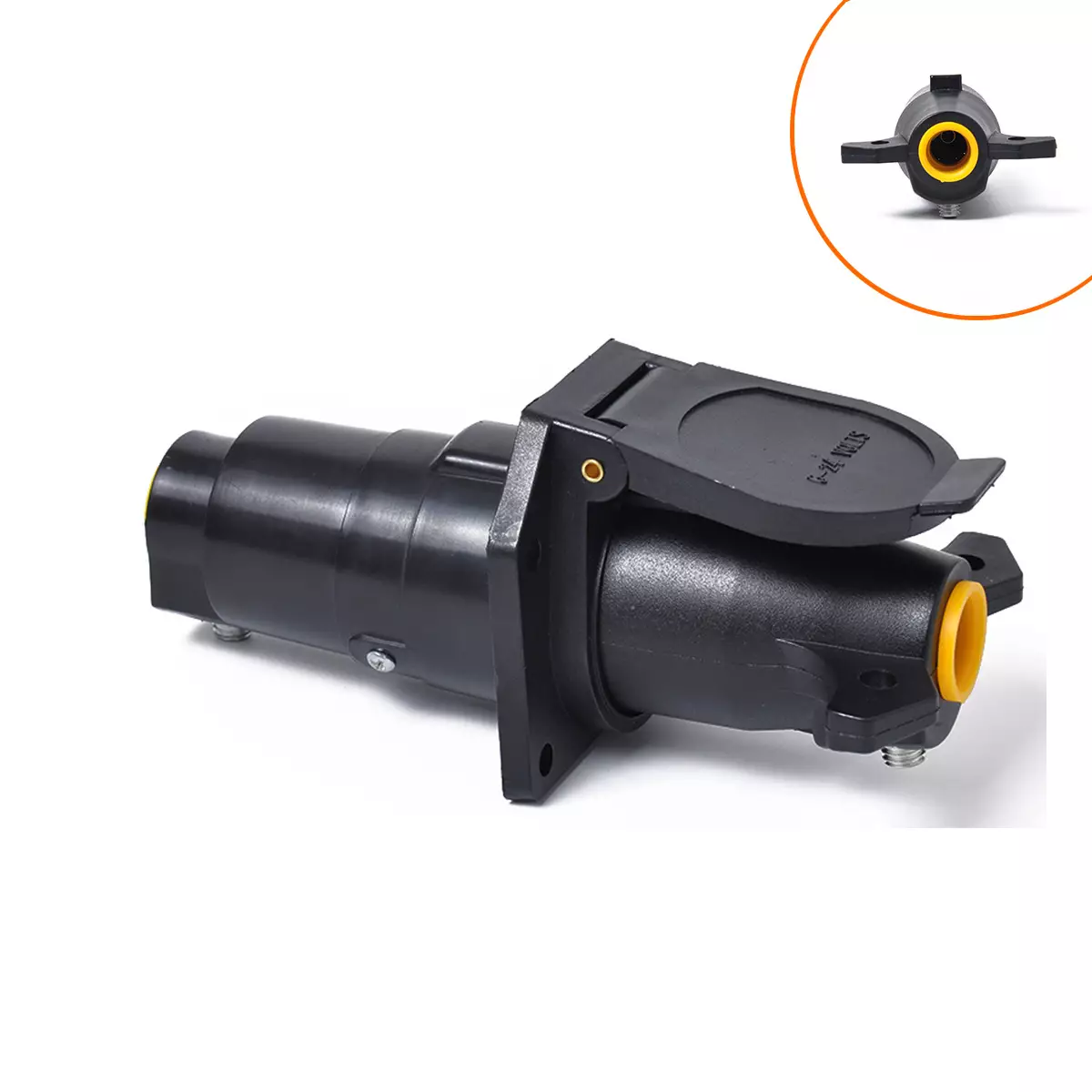 border explosion car trailer accessories American Orange 7 -core 12V trailer connector plug socket