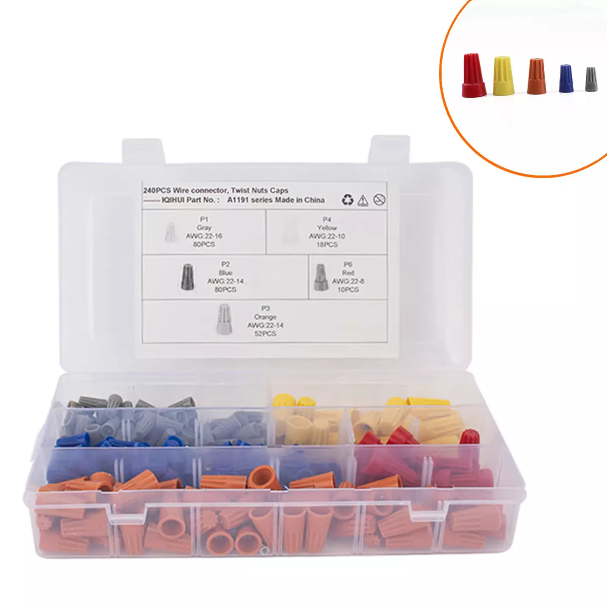 border explosion PVC spiral wiring puzzle cap spring pressure wire terminal rotation terminal