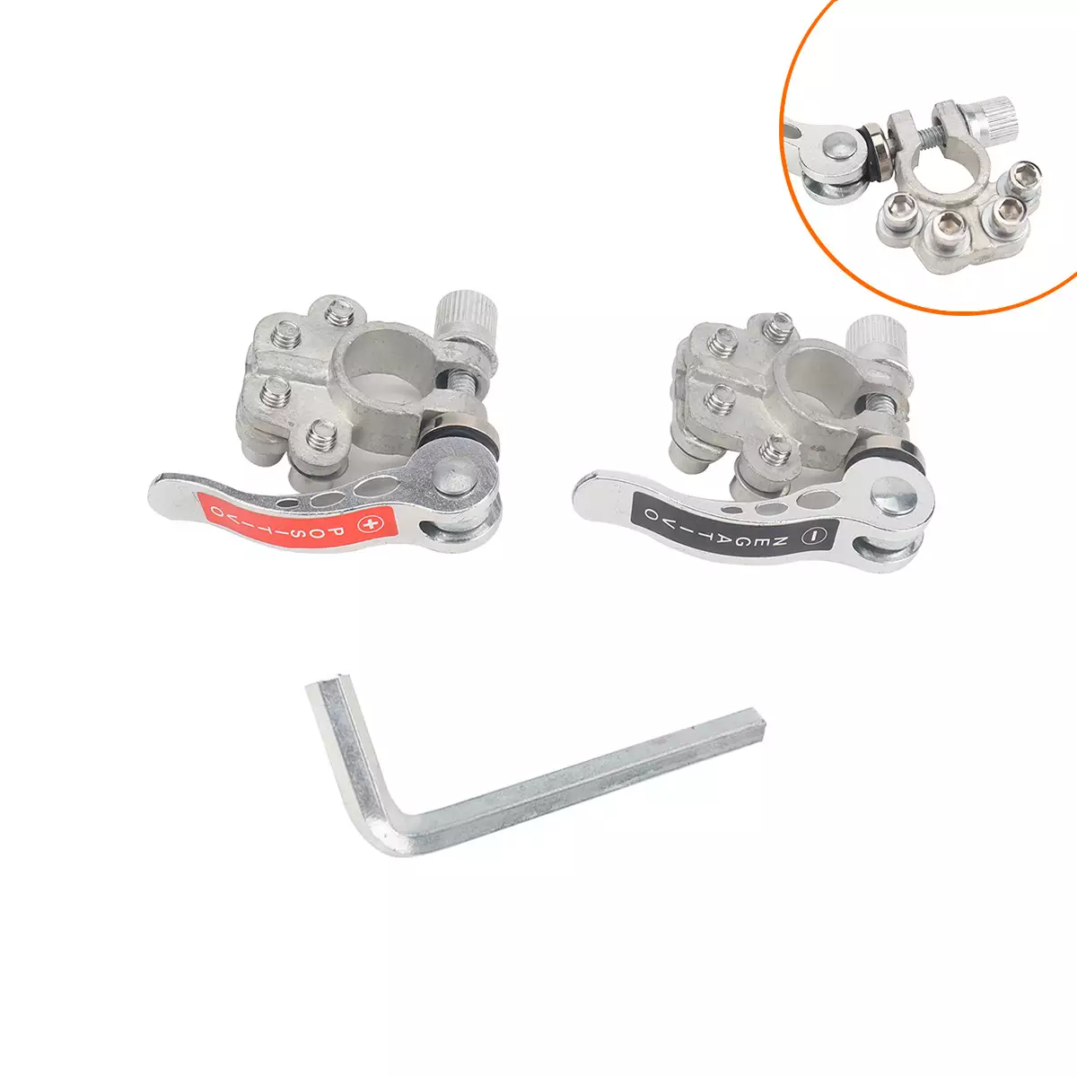 border fast disassembly battery connector car with porous wiring card tin -plated bronze battery clip a generation