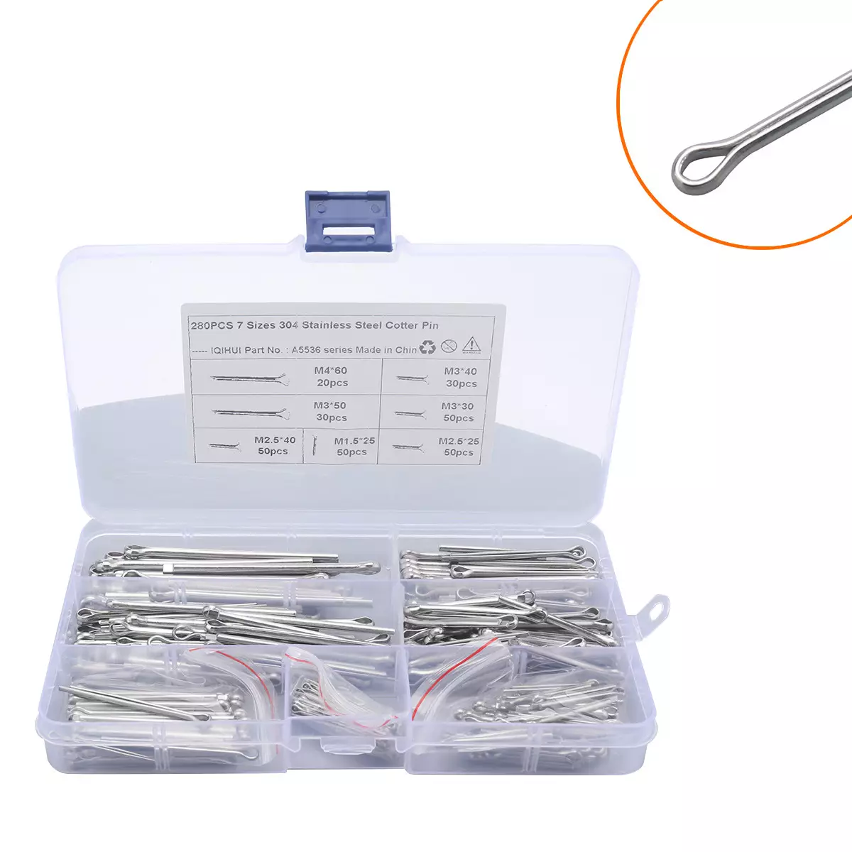 border hot selling 280 only 1 specifications of 7 specifications 304 stainless steel opening U -shaped hairpin sales spring sales