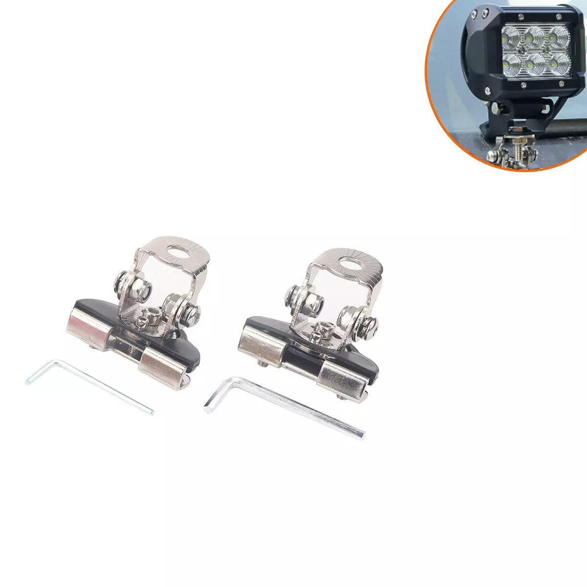 border hot -selling car hood universal car light bracket shelter card edge shooting light brackets for Wrangler