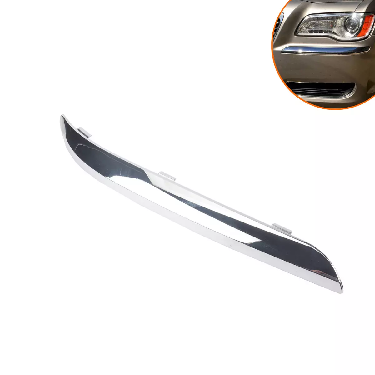border hot -selling left electroplating front bumper decorative bar 68127941AB for Chrysler