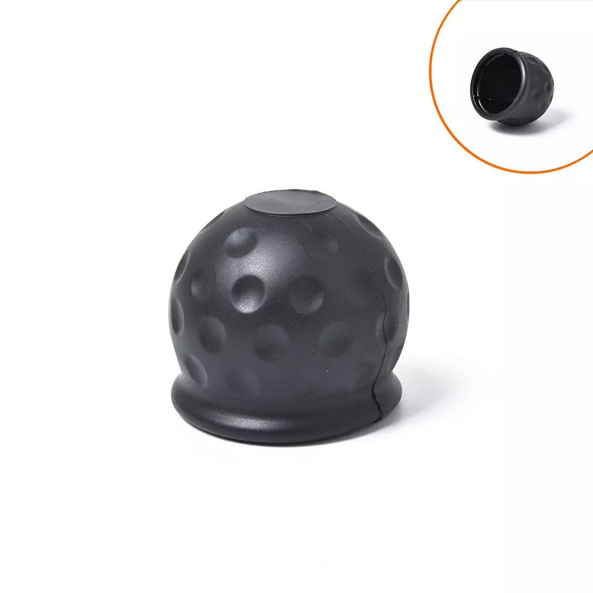 border RV trailer accessories-GM 50mm automatic traction lever ball cap trailer protection cap (soft glue)