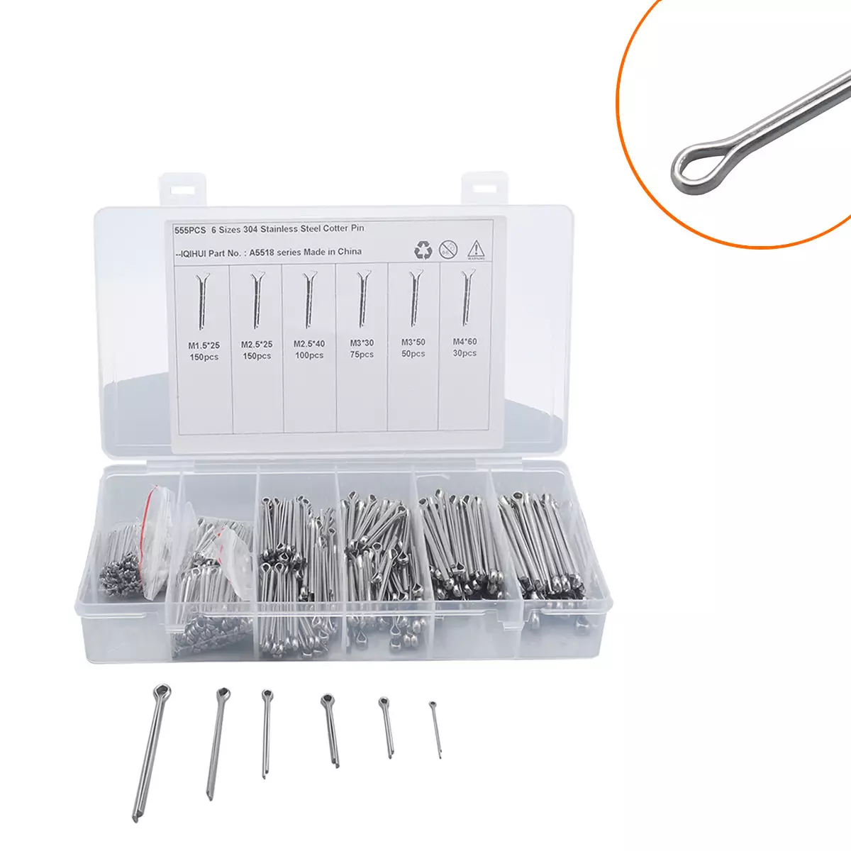 border Youpin 304 stainless steel opening R -shaped opening sales stainless steel U -shaped hairpin card fastener