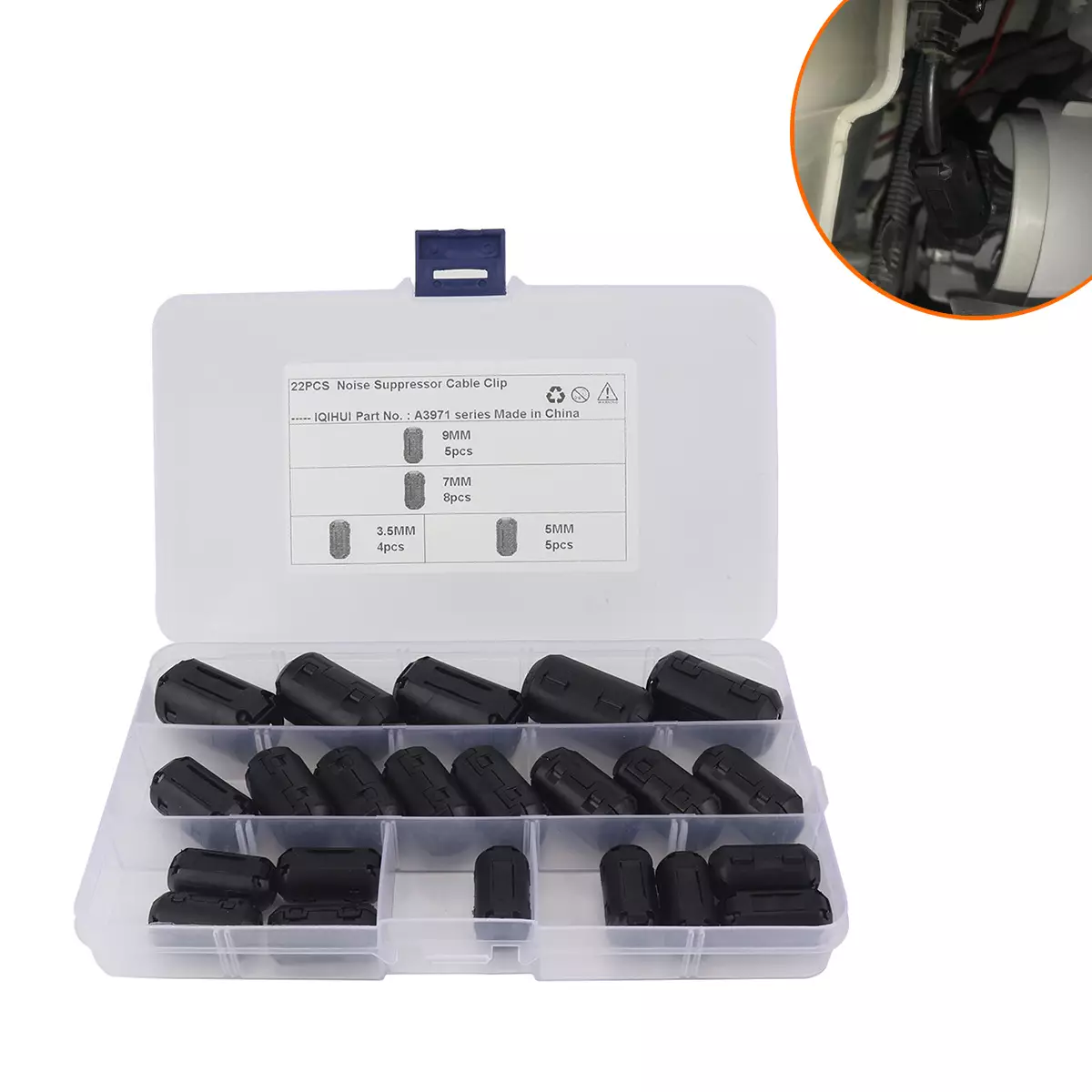 Box-UF90B anti-interference, shielding an anti-magnetic ring, shielding magnetic ring, multiple specifications can be mixed in batch