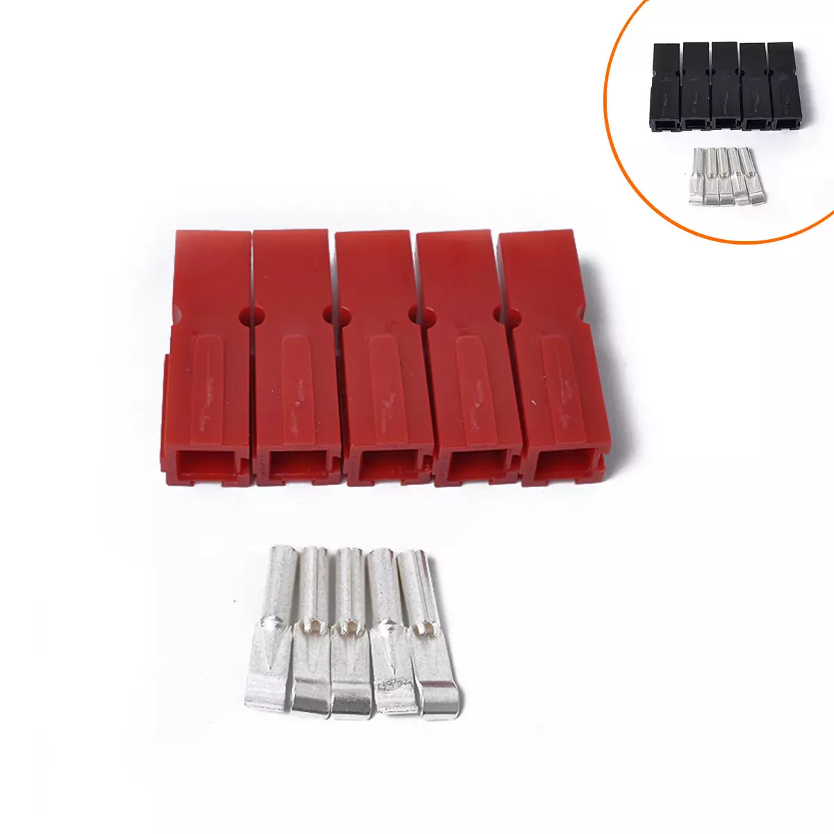 for Anderson 15A single plug small red black power connector matching terminal 5 pairs of sets