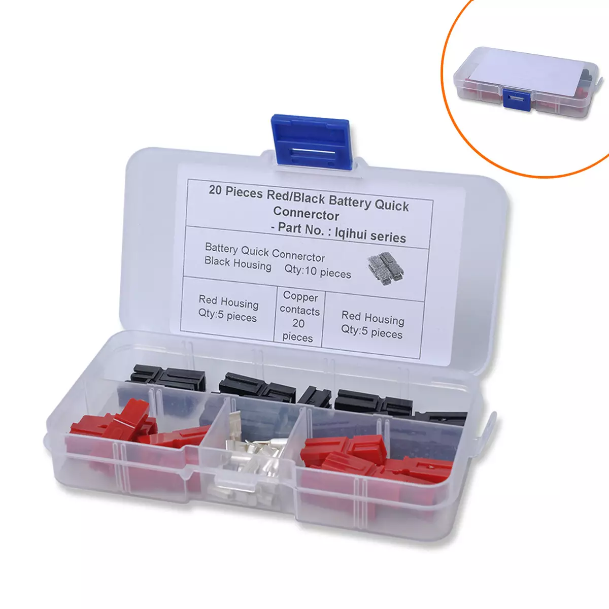 for Anderson 30A single plug small red black power connector matching terminal 10 pairs of packages