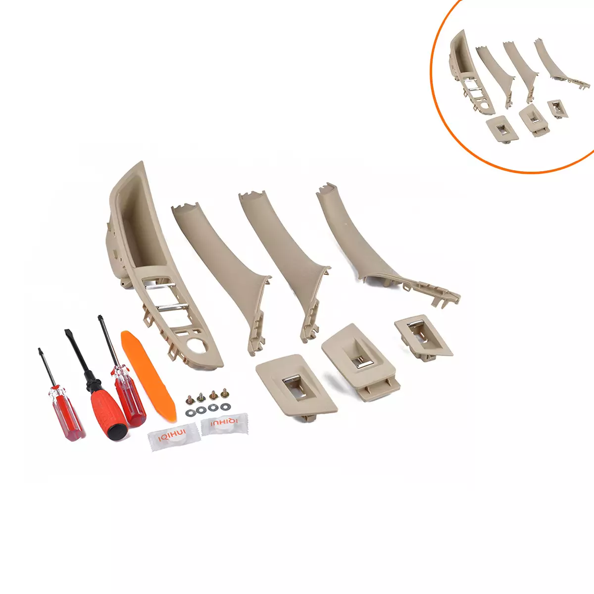 for BMW 5 Series car door inner pull switch panel 51417261929 51417225873 for BMW 5 Series car door inner pull switch panel 51417261929 51417225873