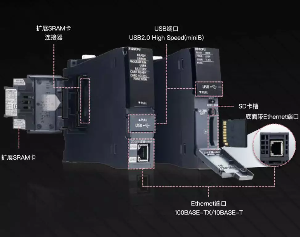 for Mitsubishi  PLC programming controller IQ-R series model: R16CPU