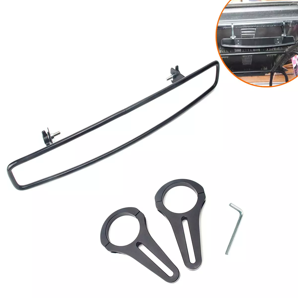 for UTV, ATV beach car off -road vehicle interior mirrors, wide -angle mirrors, auxiliary reversing rearview mirrors