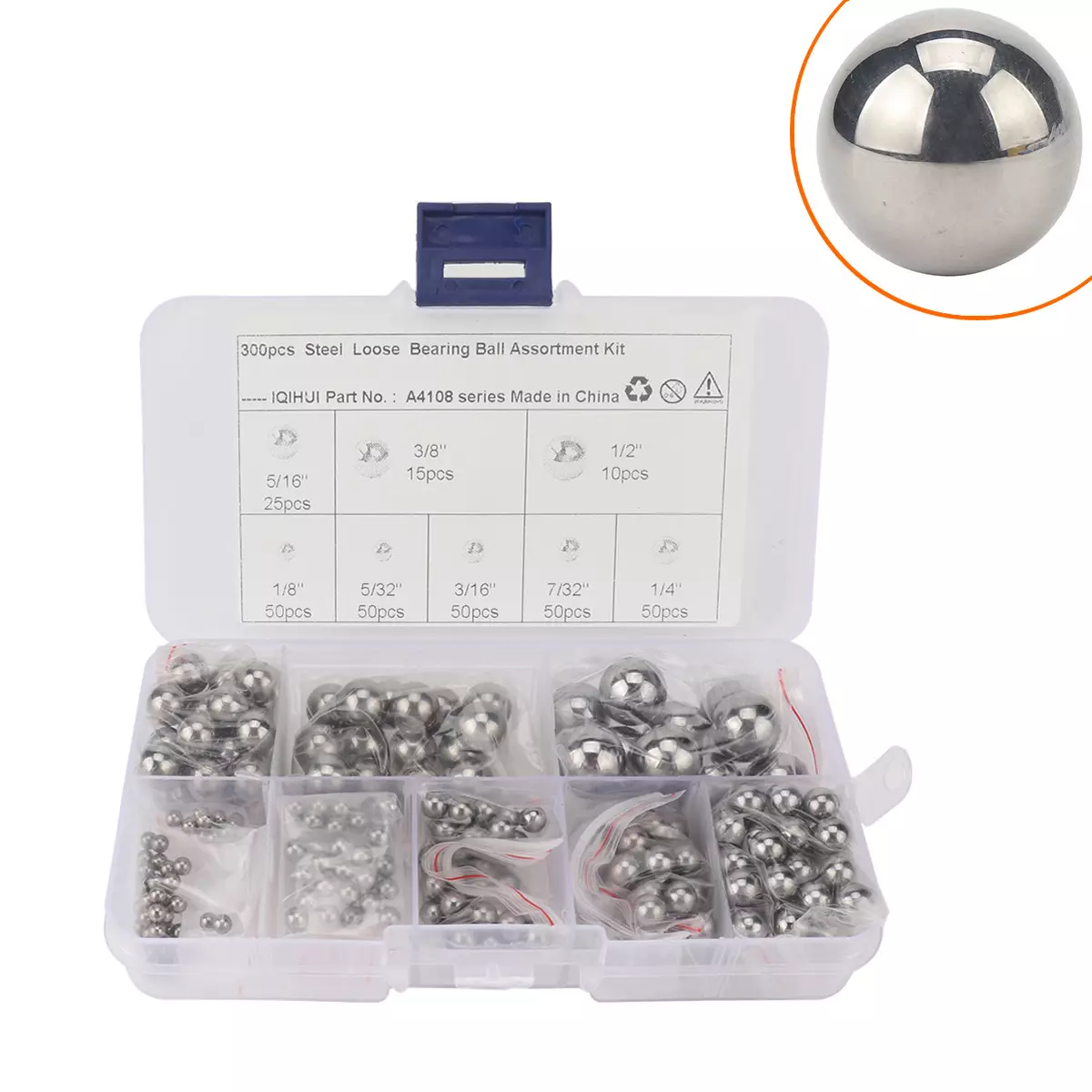 Foreign Trade -High-precision G25 Bearing Steel 300 Packing 6 specifications Polish and grinding solid steel ball