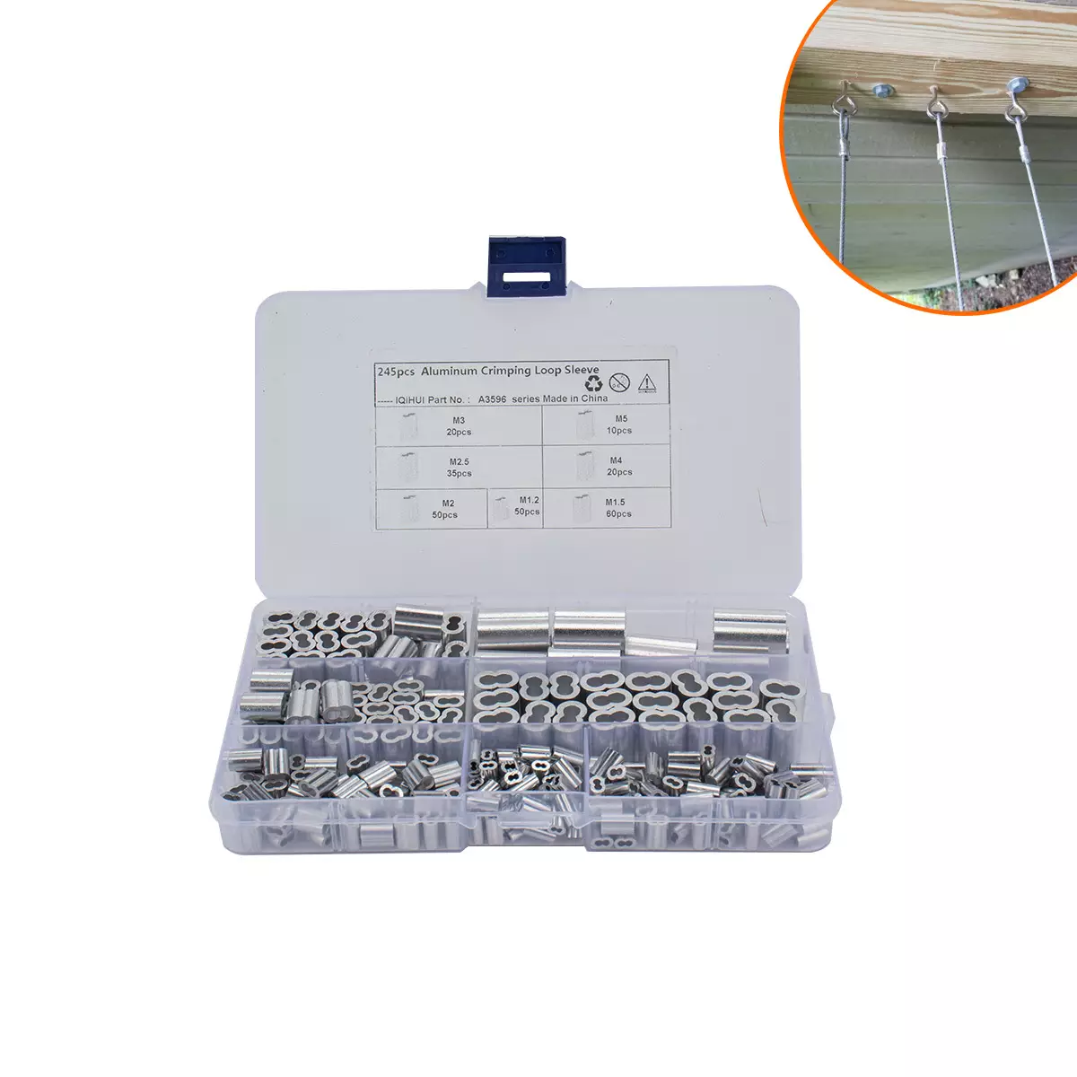 hot -selling steel wire rope aluminum sleeve 8 -character aluminum sleeve elliptical hole aluminum aluminum aluminum buckle 245 only