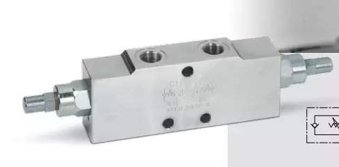 Italian OM balance valve VBCD 1/4 "de/a traffic 20L/min 20L/min