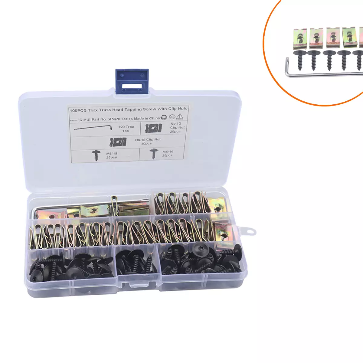 M5 Manga steel black anode oxidation mud board self -attack screw leaf lining lining screw one piece