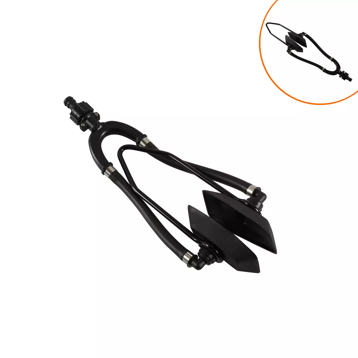 Motor flushing supporting rack mount bracket stent, motor cleaning device double -tube square head motor flushing device