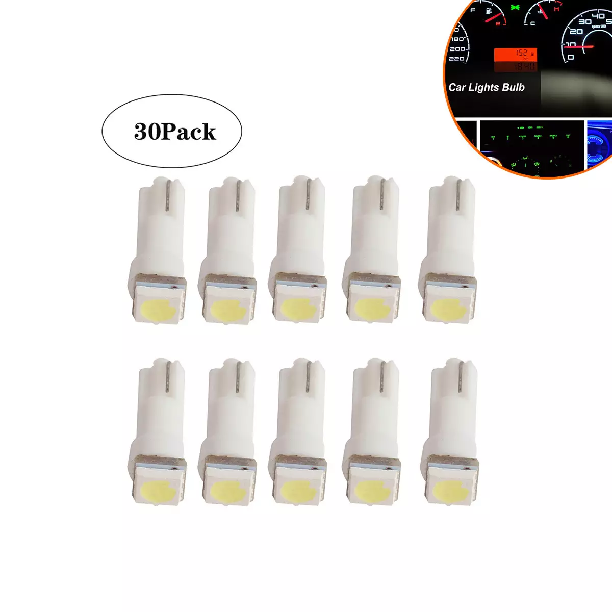 Red, yellow, blue, green, white -light T5 car/motorcycle modification LED instrument lights, dashboard light mixed batches
