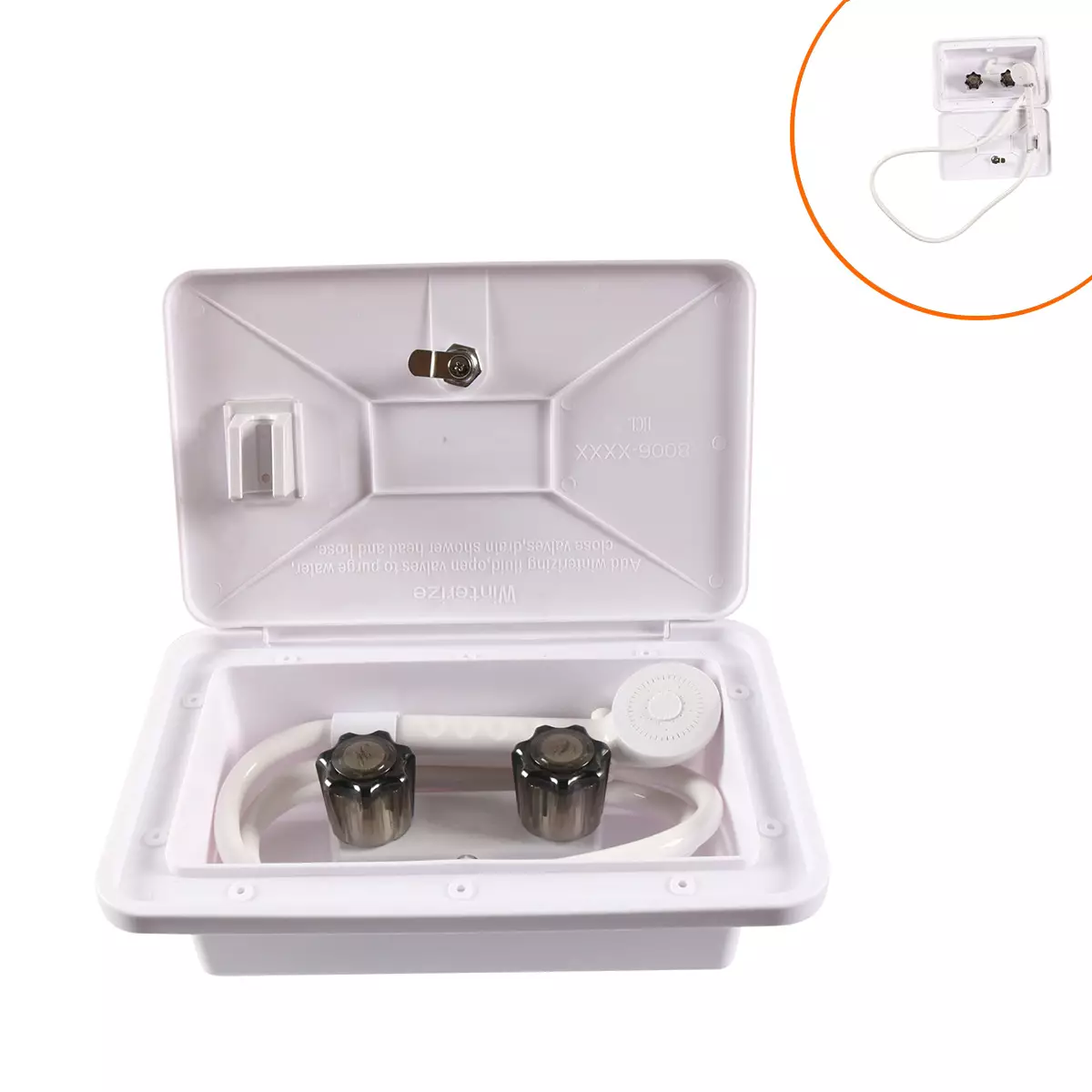 RV outdoor shower box car external shower box external shower kit shower box