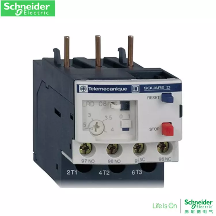 Schneider LRD10C 4-6A overload relay electric heating bottom plate installation