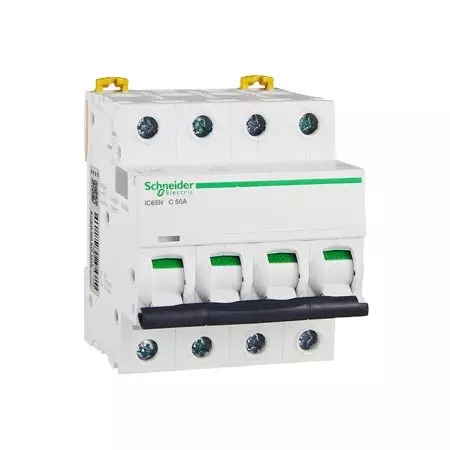 Schneider miniature circuit breaker three -phase four -line air switch A9F18450 AC400V