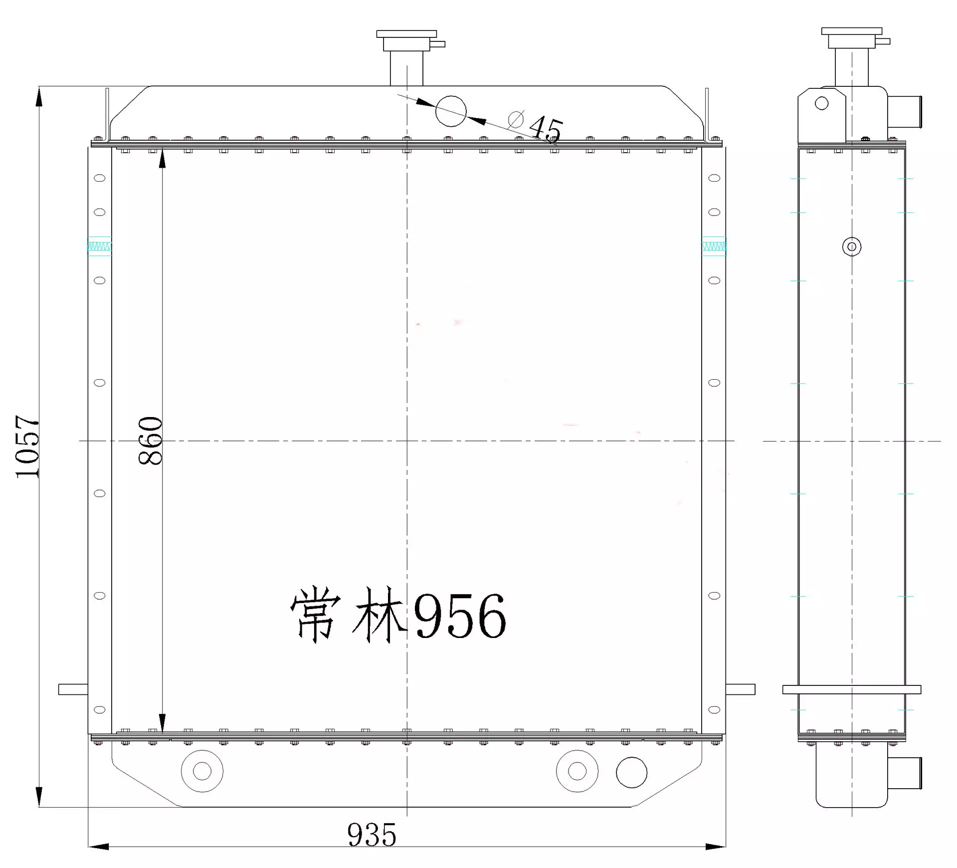 selling Changlin loading machine water tank radiator 30E 30L 936 956 Quality quality and low