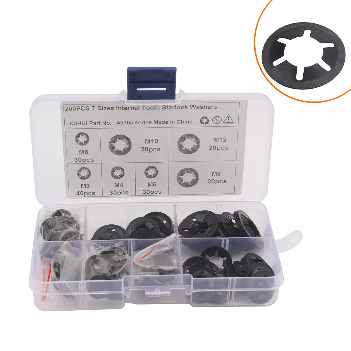 Seven specifications of flower type cushion circles, tightly locking cushions, 200 M3M4M5M6M8M10M12