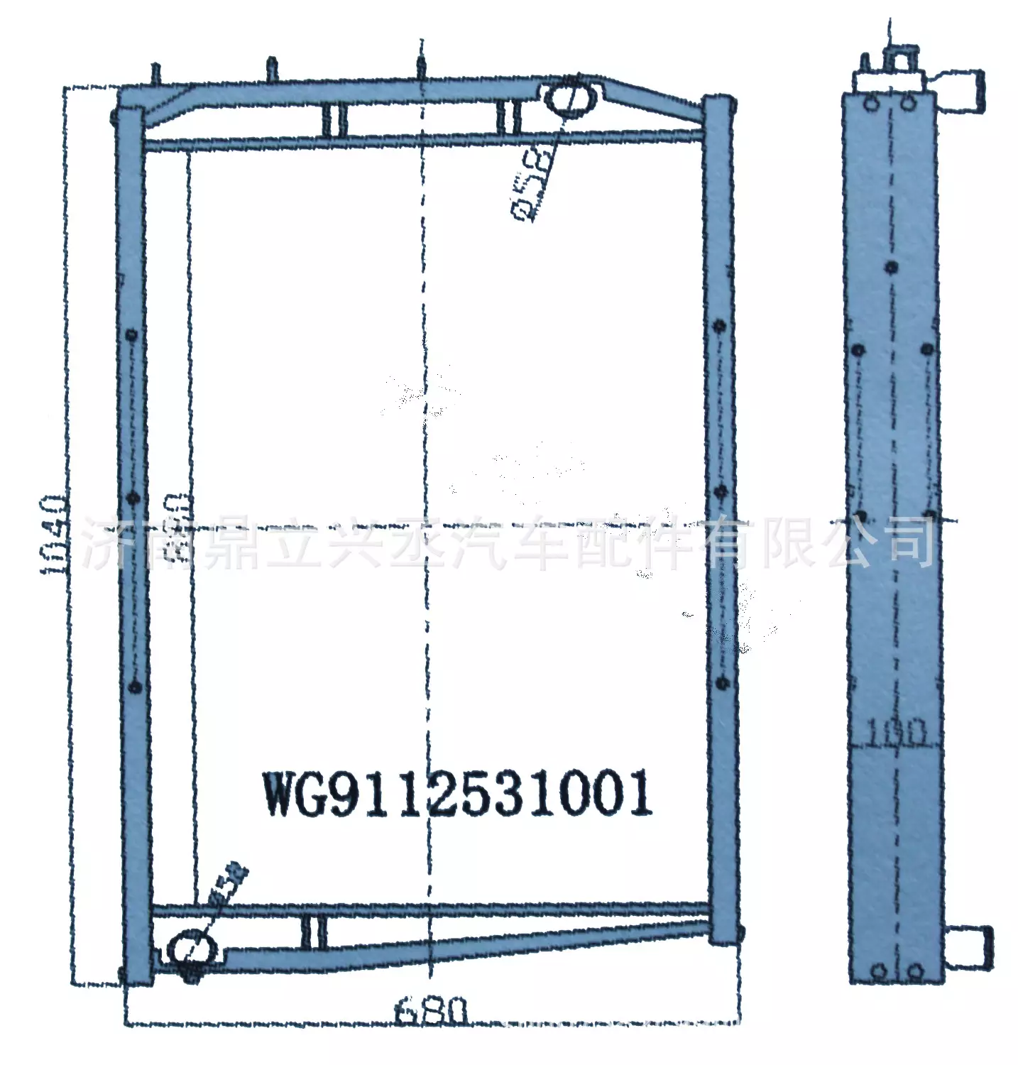 Sinotama Pacific King Water Tank Hotel WG9112531001 All -aluminum heat sink manufacturer