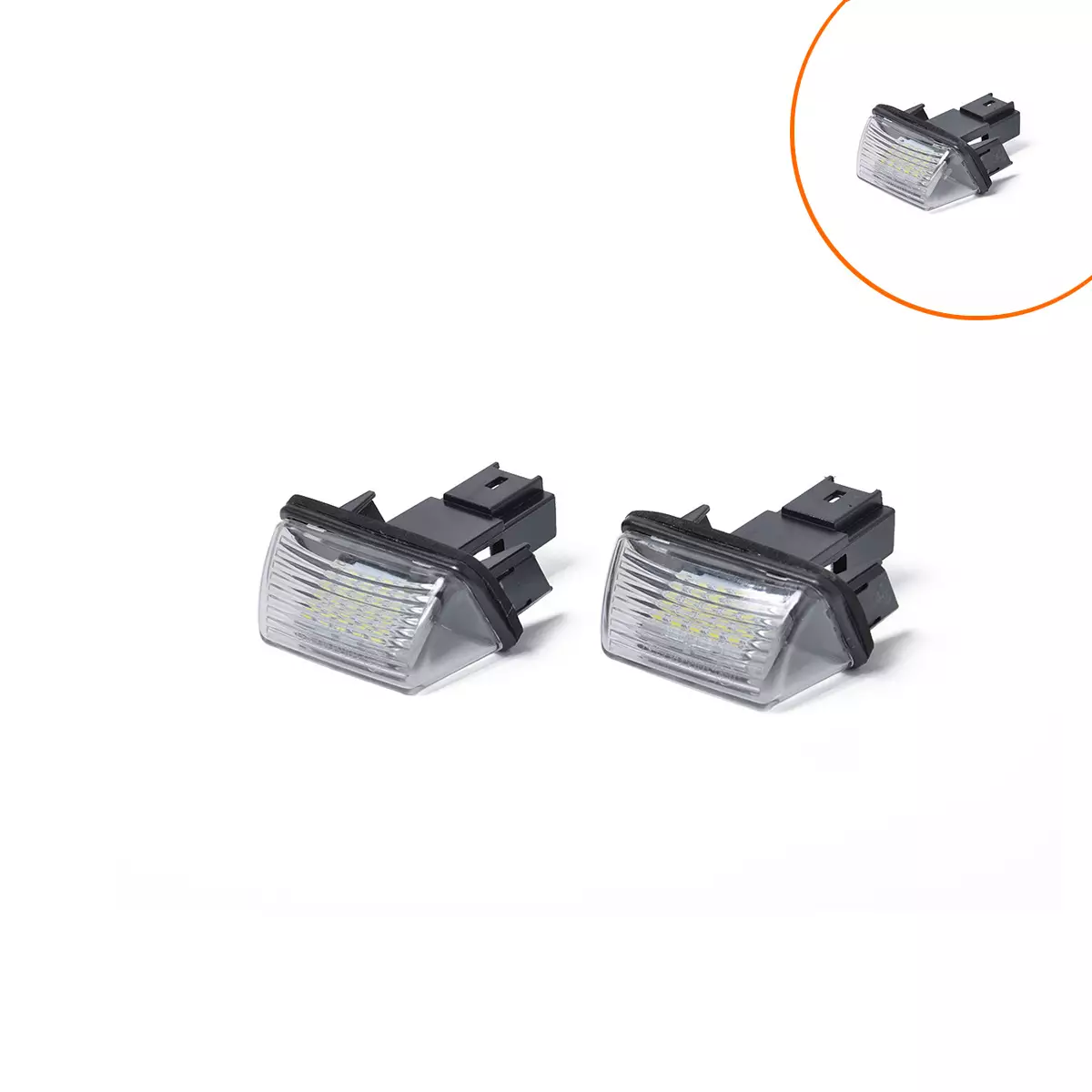 The license plate lights arefor Peugeot Citroen 206 307 308 406 5008 Citroen C3 C5 five rows